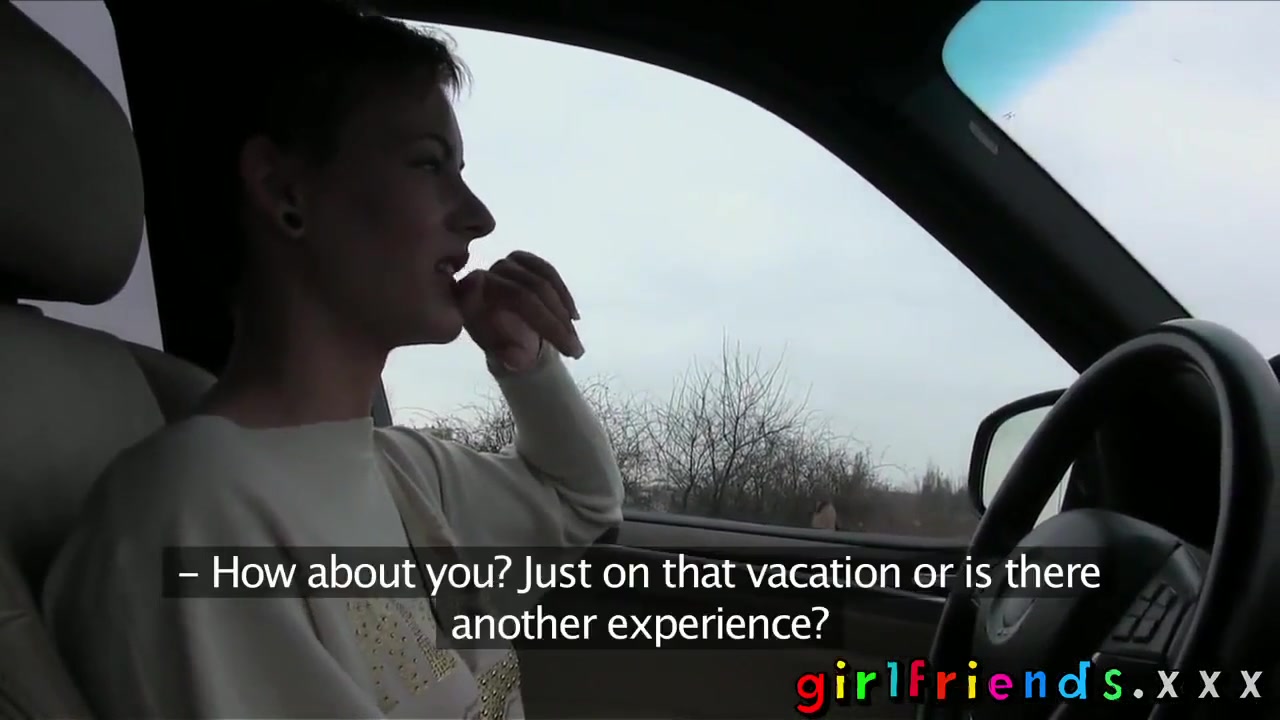 Cute Girls Explore Lesbian Fantasy On Road Trip