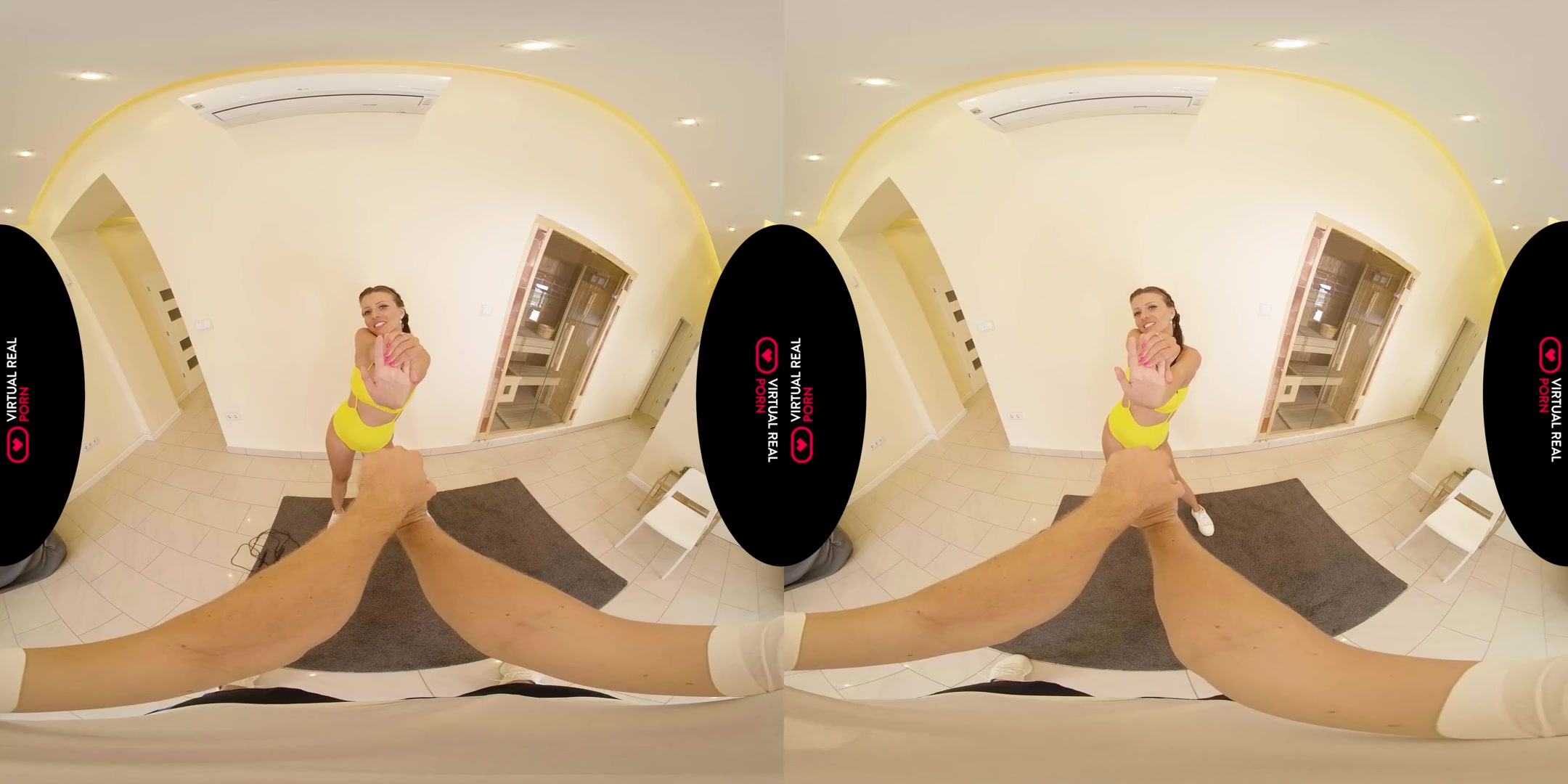 Jumping Rope - teen 18+ Virtual Girlfriend Stretching and Fucking