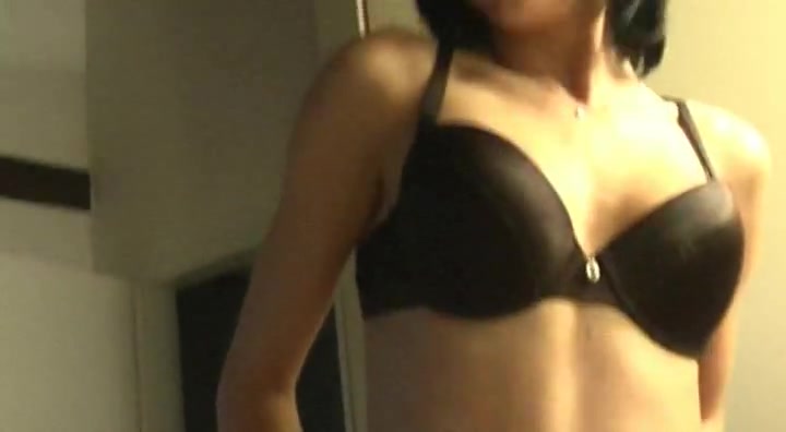 teen 18+ brunette with tight body striptease