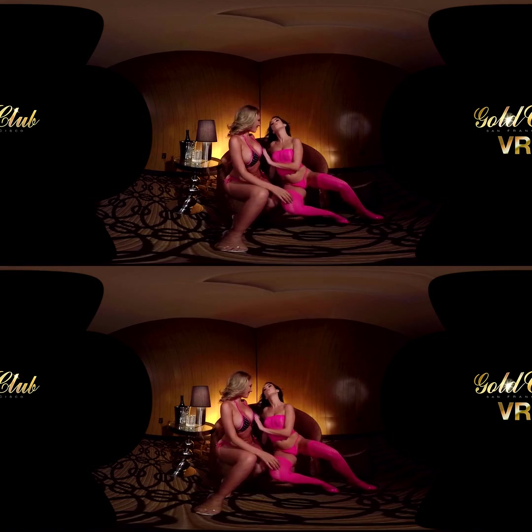 Megan Rain & Kagney Linn Karter in Megan Rain and Kagney Linn Karter Topless Lapdance - VRClubz