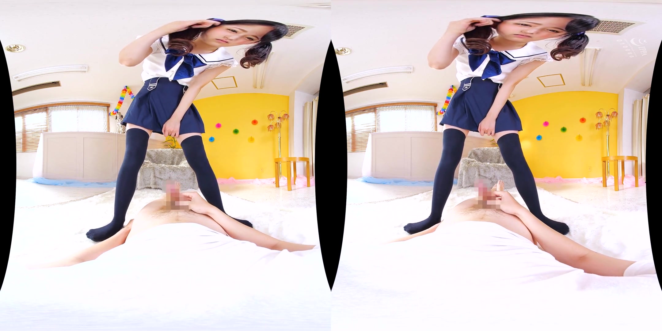 Fake twin-Tail Knee-High Panty Creampie Fuck 3 - Asian Creampie