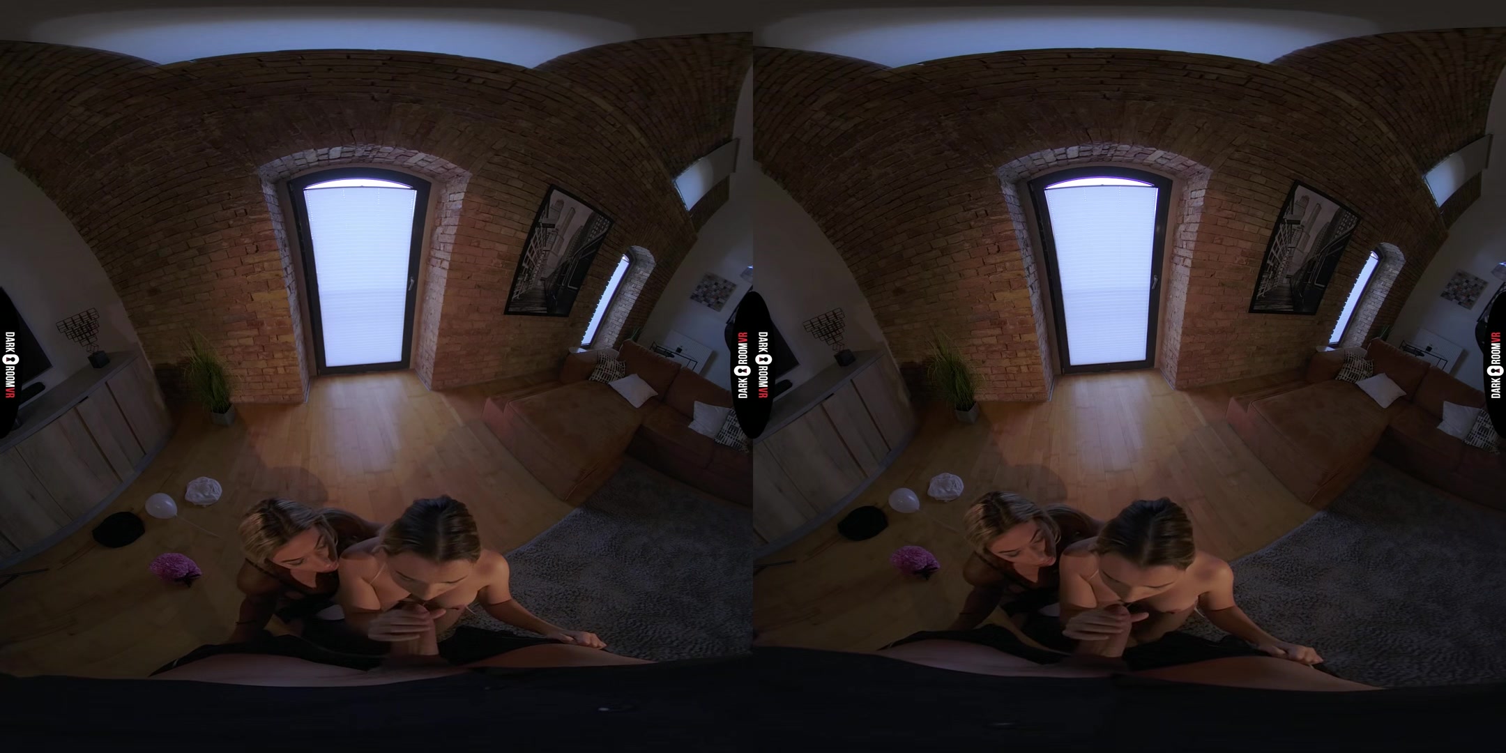 Mona Blue & Shalina Devine VR Porn: You Gonna Be Late For The Birthday, Girl - DarkRoomVR