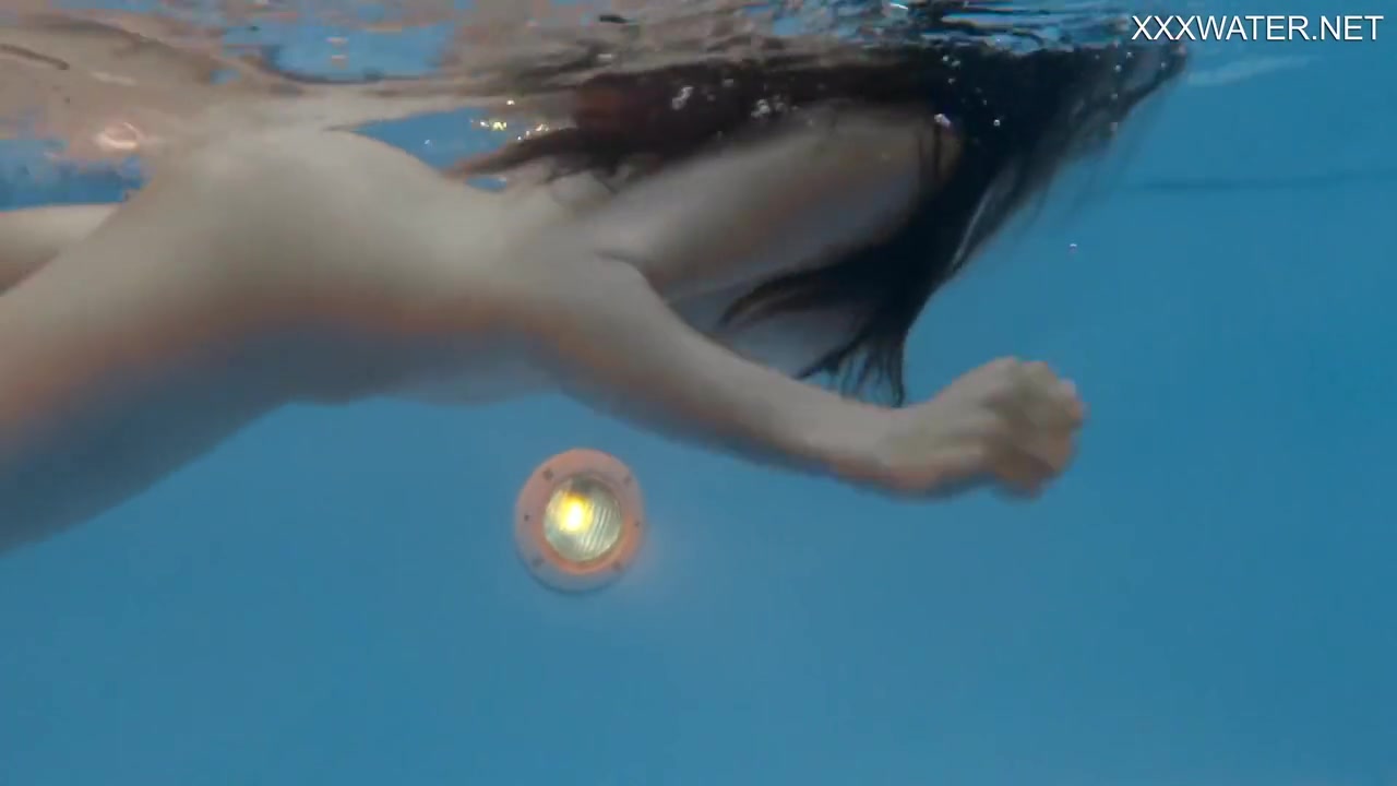 Petite Russian Marfa Swims Nude In The Pool