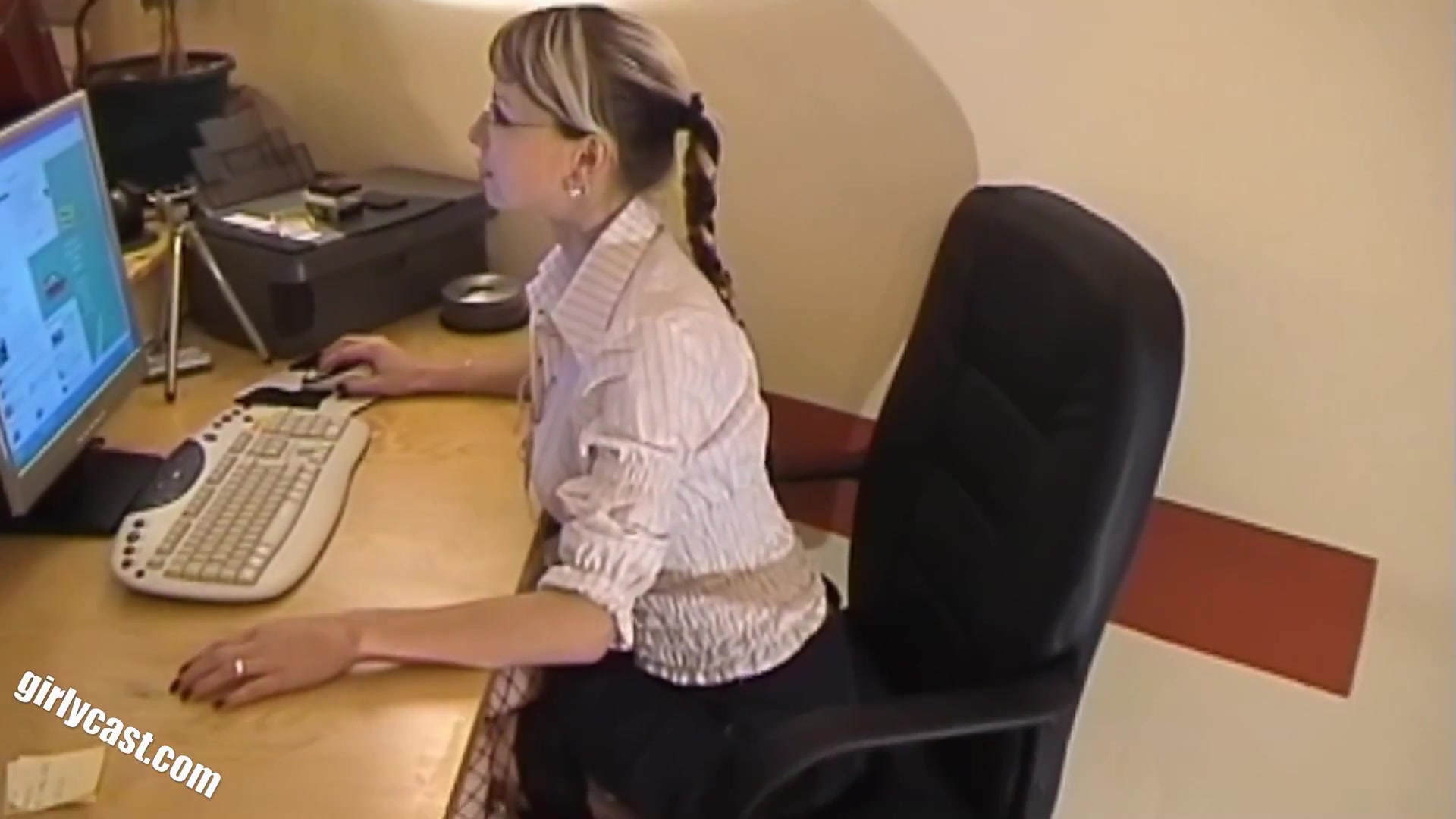 Nina - Home Made Secretary Role Play