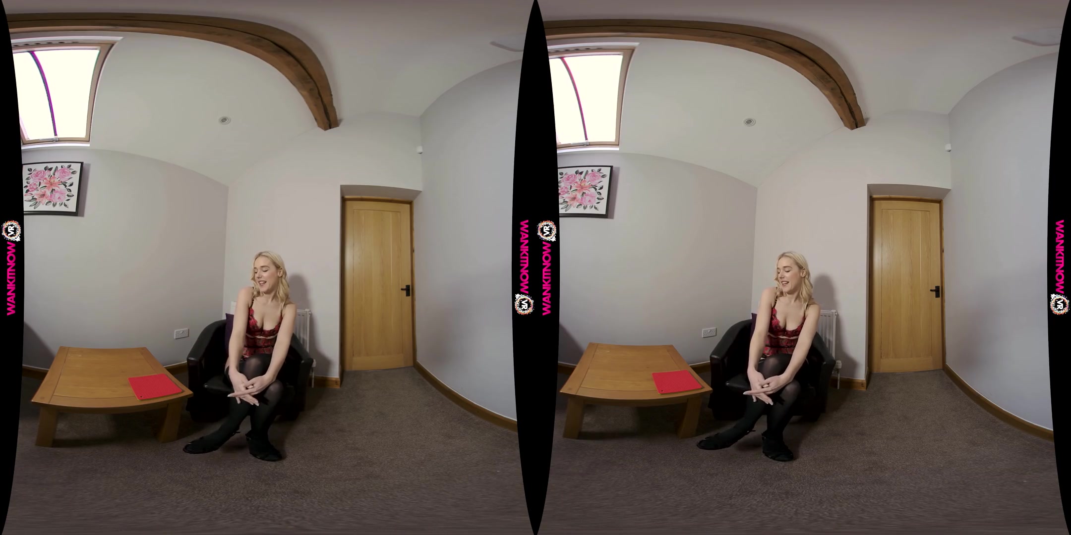 Red Light Green Light - Blonde Stockings Lingerie Toy JOI