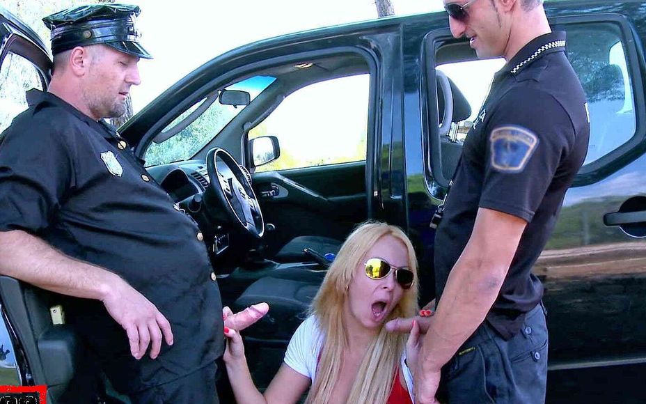 Hot Blonde Milf Tamara Dix Fucked Hard By Two Police Officers