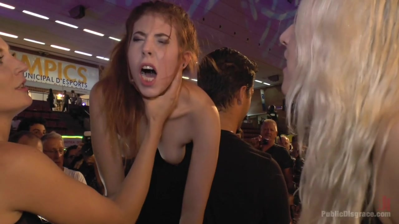 Little Whore Draws A Huge Crowd - PublicDisgrace
