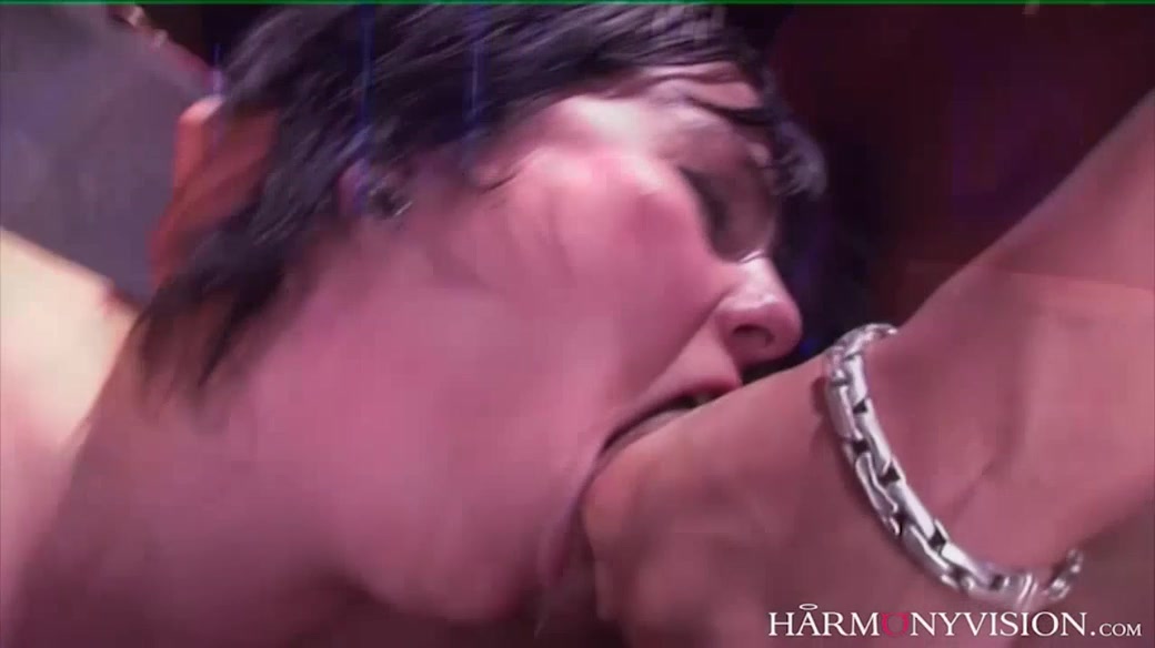 Dirty slut Anal Threesome in a chest