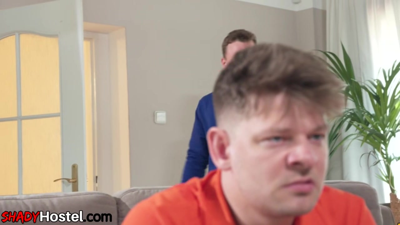 Two nympho hostel bitches fucked in 3some by nasty fucker
