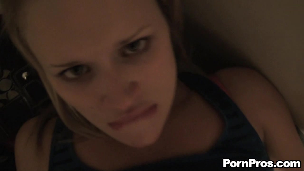 Blonde cock sucker gets fucked by her lover on camera