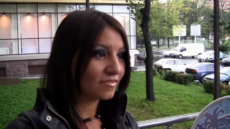 Sexy girl shows tits and fucks for cash