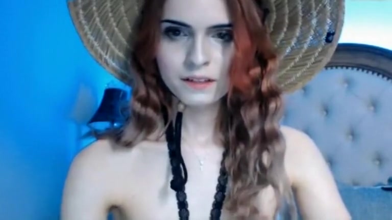Horny Shemale Wanking Her Dick So Hard On Cam