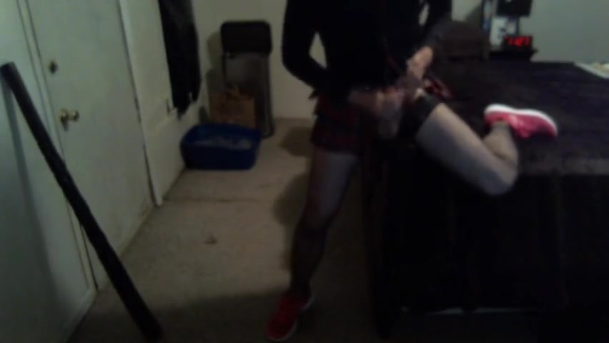 Sexy skirt & stockings! Yum!!!
