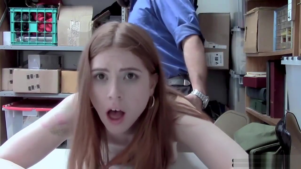 Hot Skinny Redhead teen 18+ Shoplifter Gets Caught Stealing