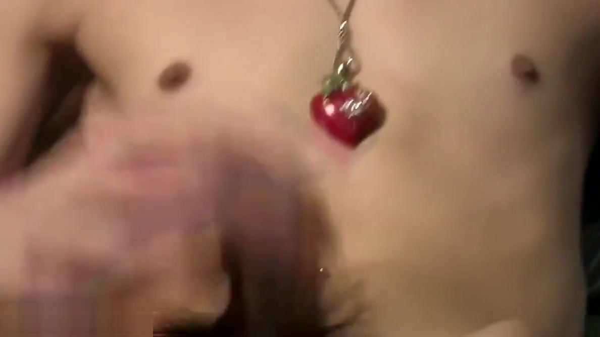 Eggplant deep inside feisty t-girls butt hole and cumshot