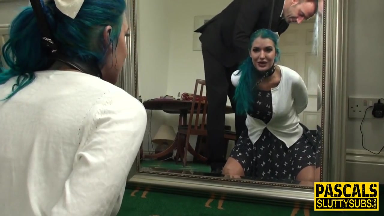 Tied up bdsm sub analized