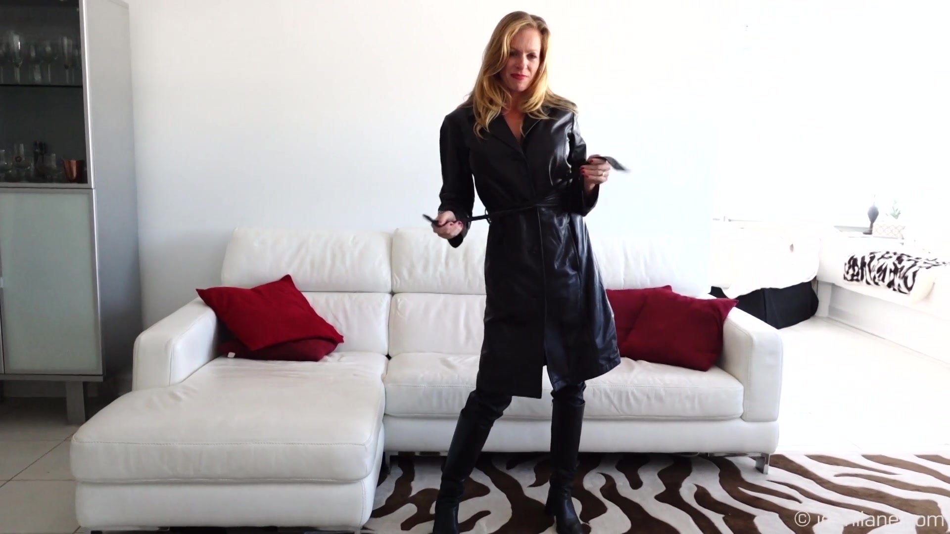 Jennilane Knows About Your Leather Fetish - Sex Movies Featuring Jennilane
