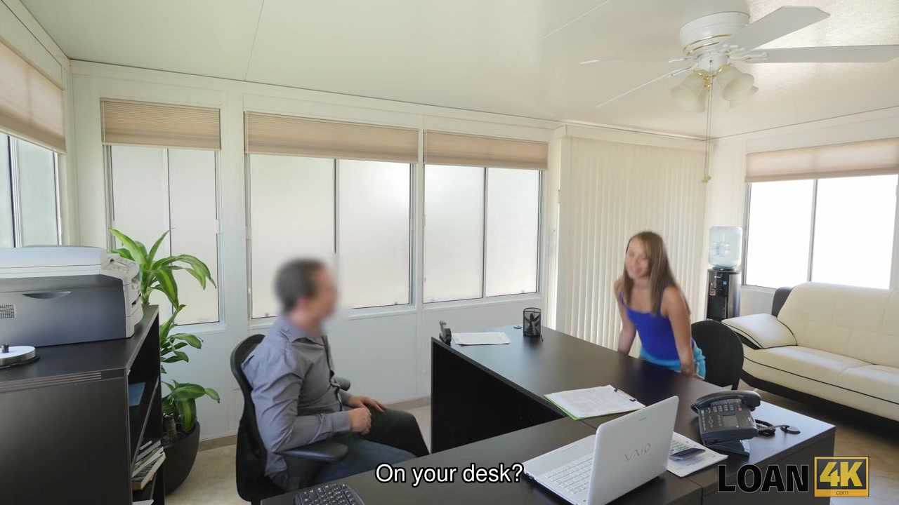 LOAN4K. Agent is ready to give credit to babe after sex with him