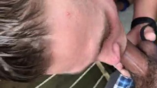 Getting my dick sucked outside