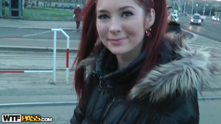 Ginger hotty's flawless melons touched tenderly