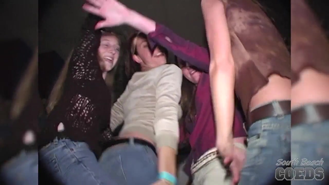 Sexy Dance Contest with Girls Flashing Their Tits - SouthBeachCoeds