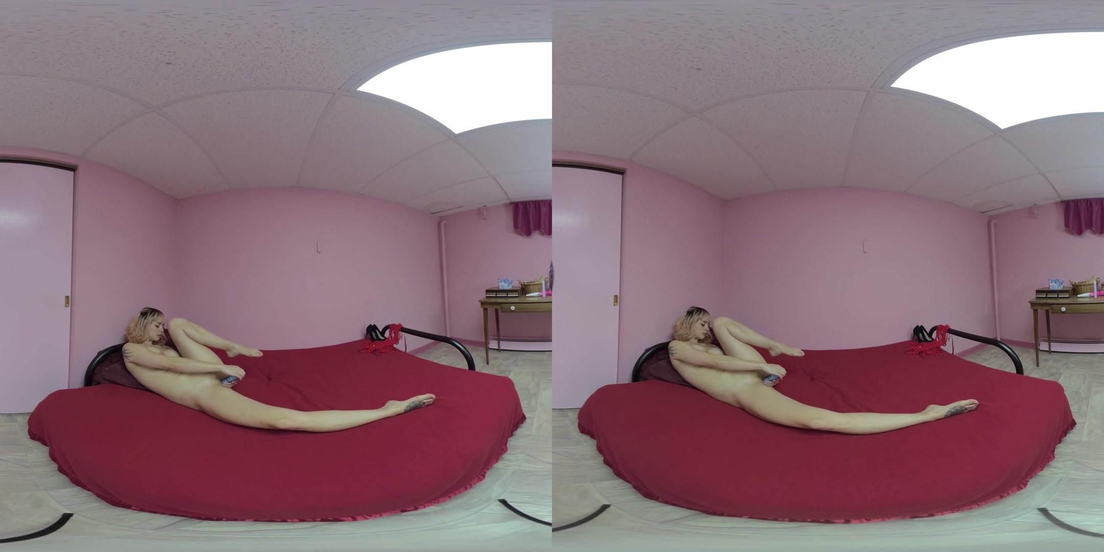 Ashenn Fire Strips Off Her Lingerie To Play With A Dong - ChickPassVR