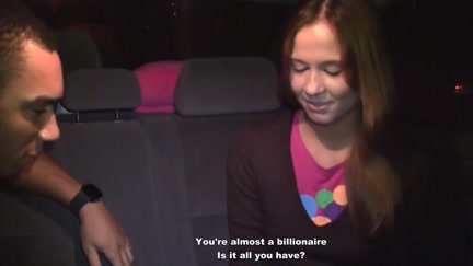 Ebon fuck the hotty in the car for 100 euros