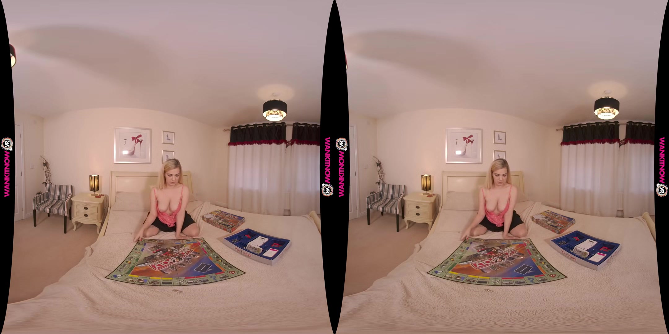 Board Games - Natural Big Tits British Babe Solo Tease