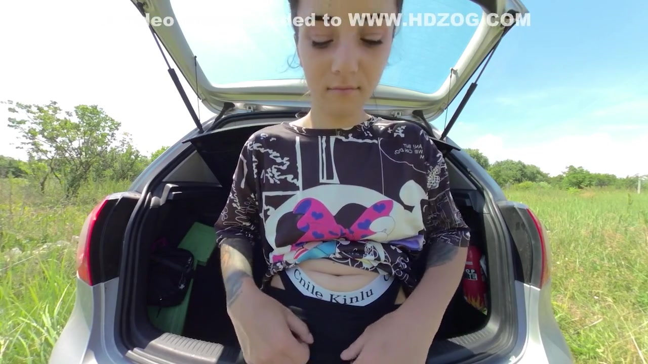 Outdoor Masturbating In The Trunk Of My Car
