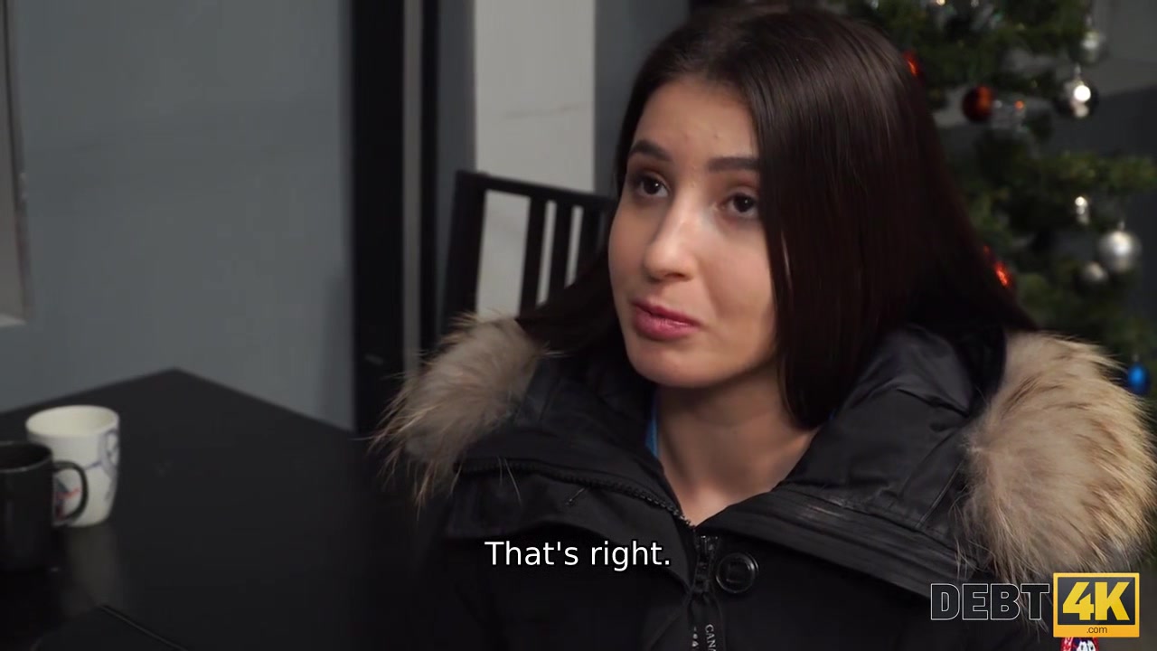DEBT4k. Loan agent takes hottie from behind for her huge debts