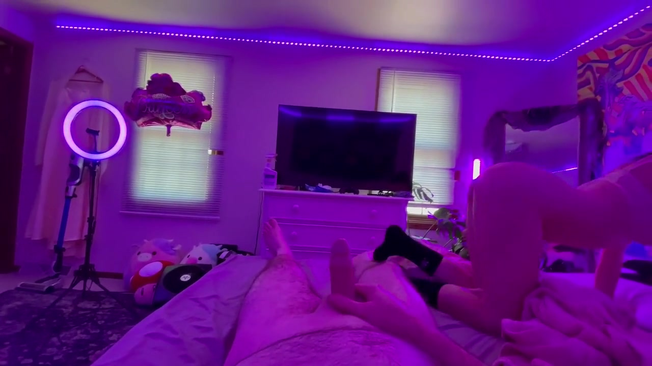 19yo Goth Girl Evie Christian Fucked In Her Bedroom By Her Older Roommate