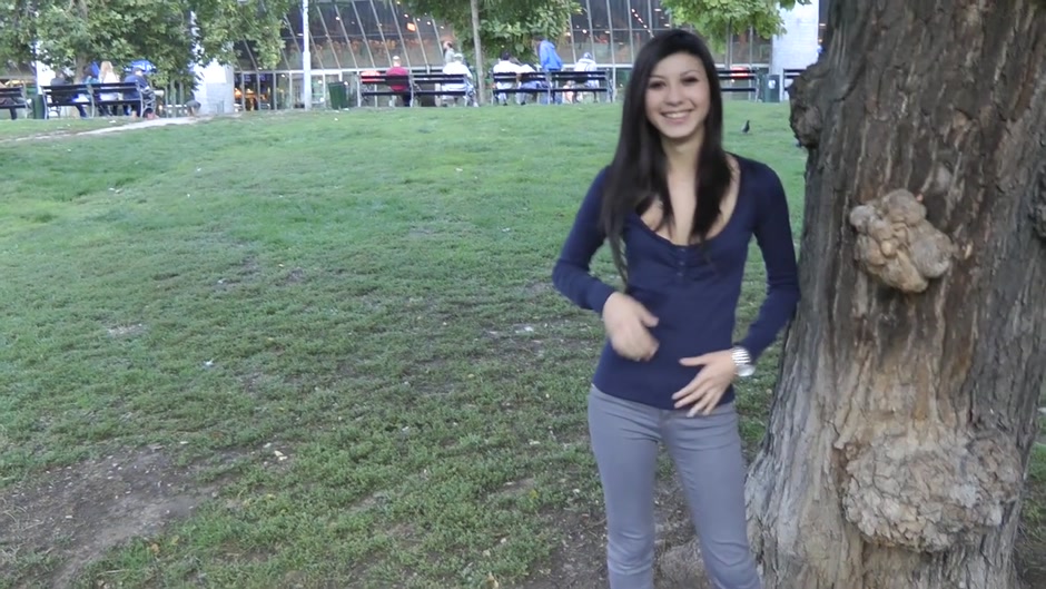 Cute minx has hardcore public sex with a horny guy