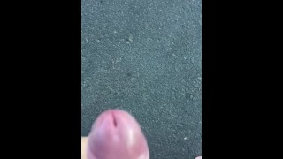 Roadside wank no cum.
