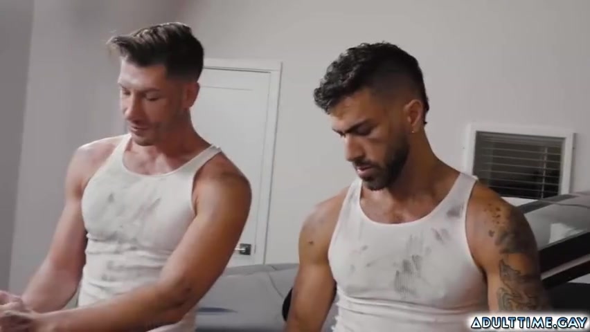 Sweaty Hunks And Fucked At The Garage - Adam Ramzi And Jordan Starr