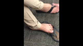 Sexy Dominican Feet at Work