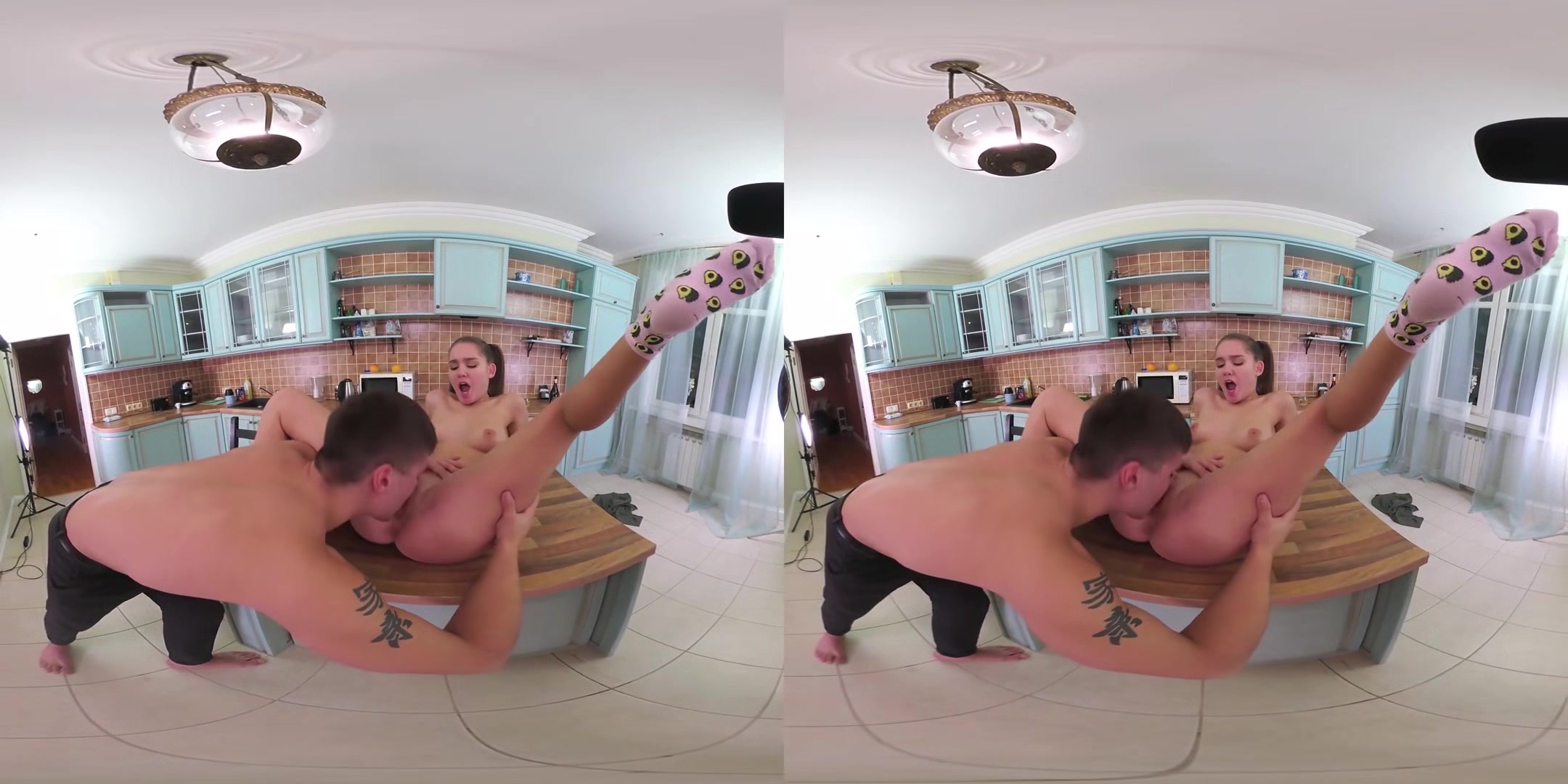 Super Fire Girl Miamoon With Boyfriend After Work In The Kitchen; Amateur 3D Porn