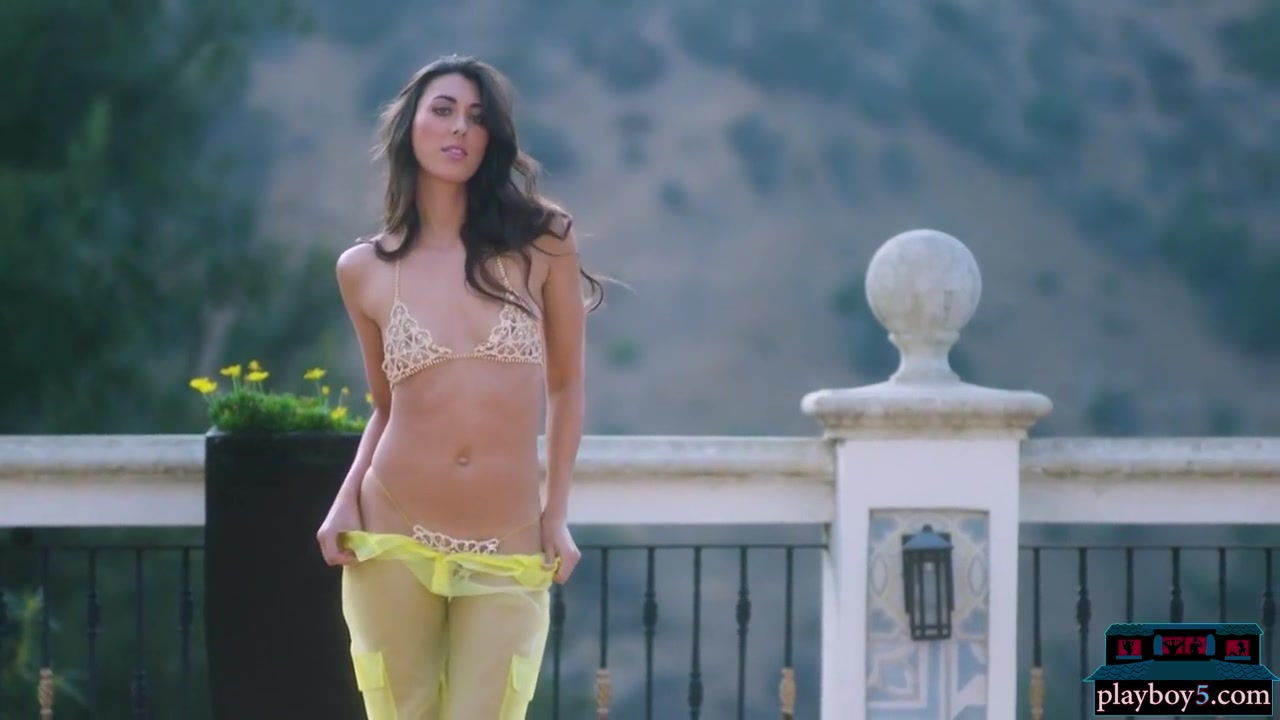 Petite Latina Milf Dips Naked In A Pool