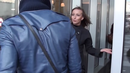 Fucking and oral pleasure in public washroom