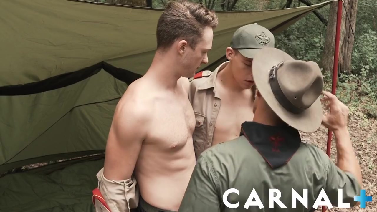 Hot Hung Scout Leader Fucks Two Boys In Forest - Cole Blue, Jack Baker And Jax Thirio