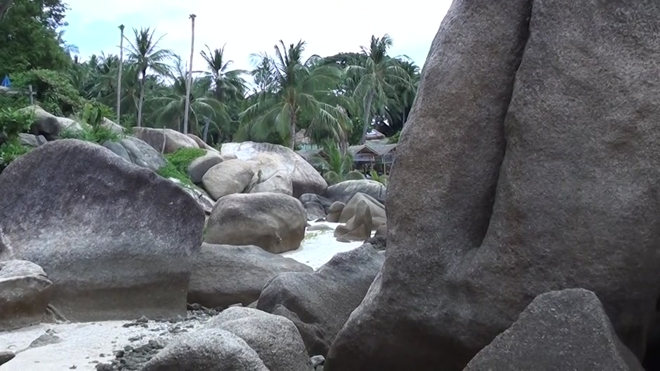 Tiffany in horny chick does oral sex on the beach scene