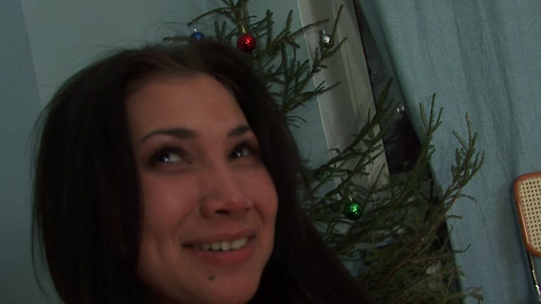 Hardcore anal sex as a Christmas present