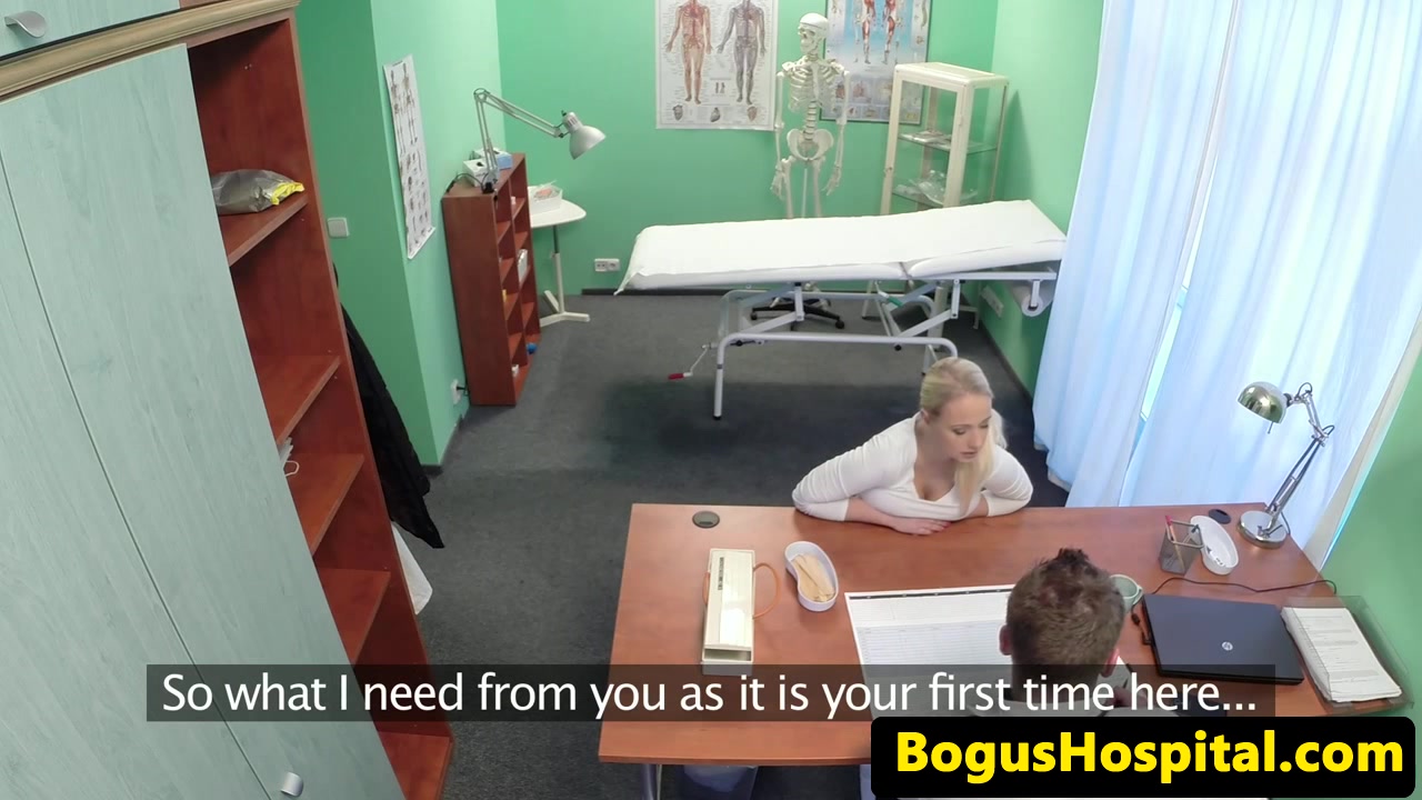 Busty euro doggystyle fucked in drs office