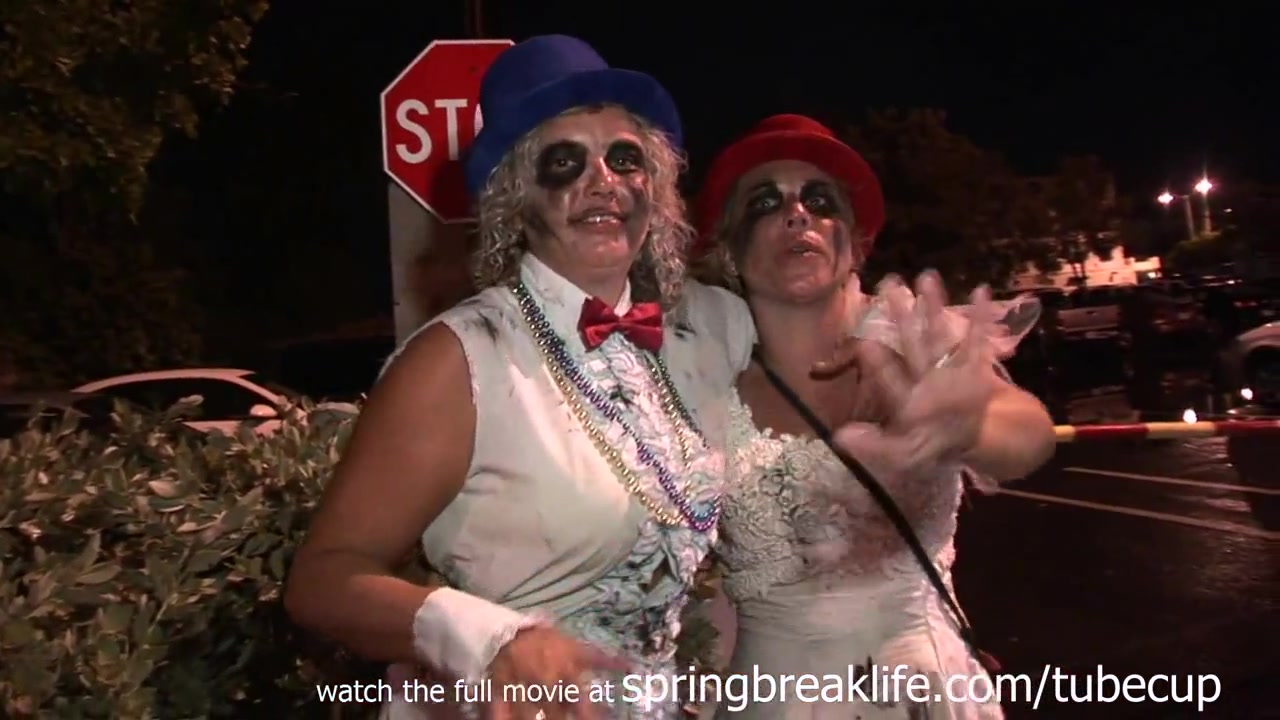 SpringBreakLife Video: Cute Coeds Flashing On Halloween