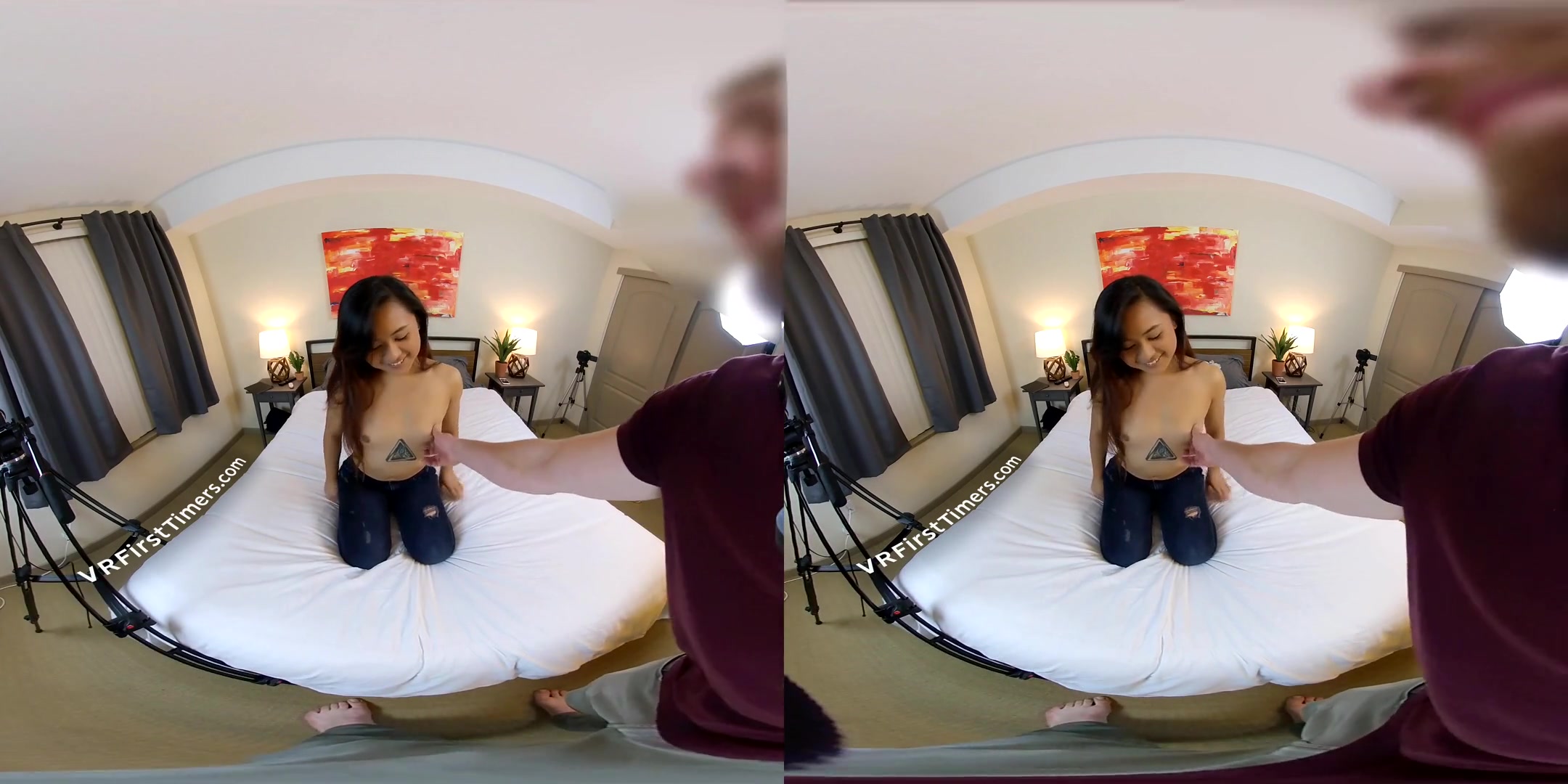 AMATEUR VR PORN Elle Voneva's First VR Shoot