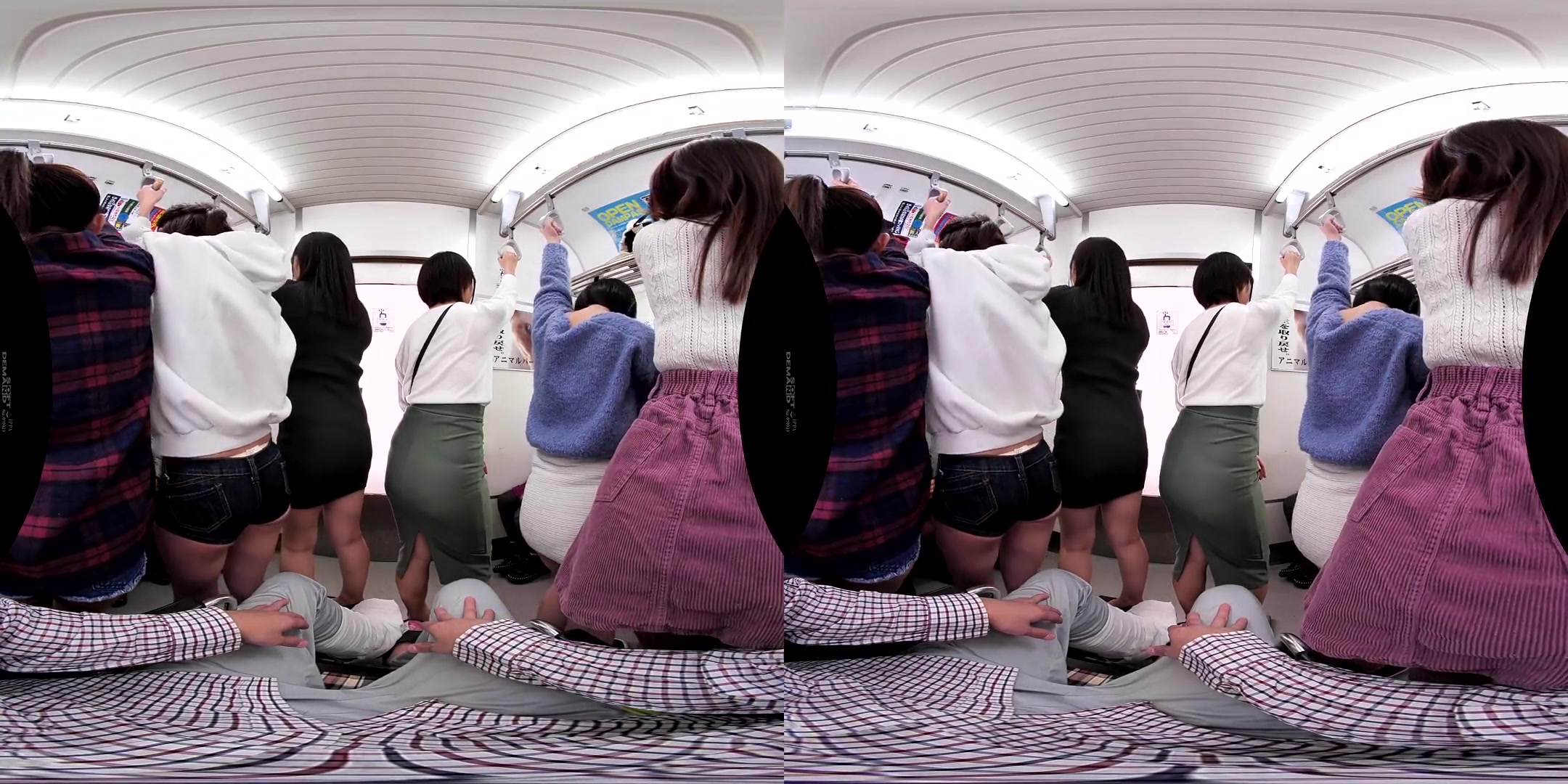Packed in a Train Car and Surrounded by Nothing but Women! - Public