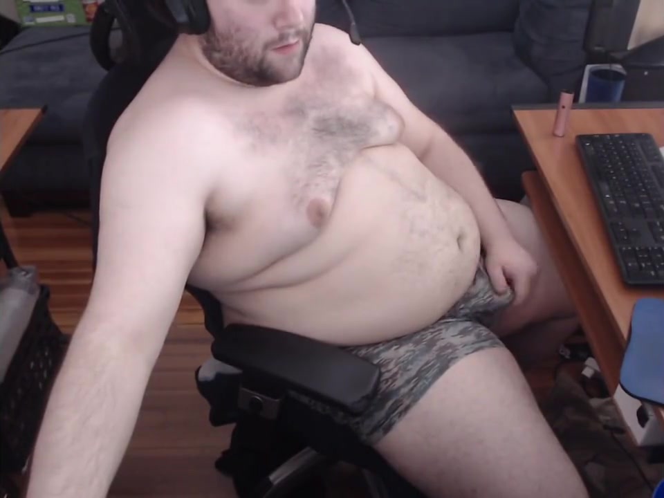 Stroking And Rubbing My Chubby Body On