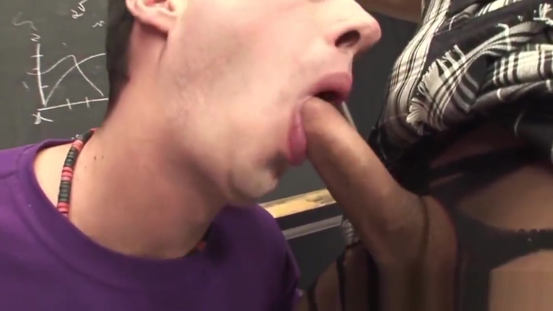 Tgirl cumshot after anal