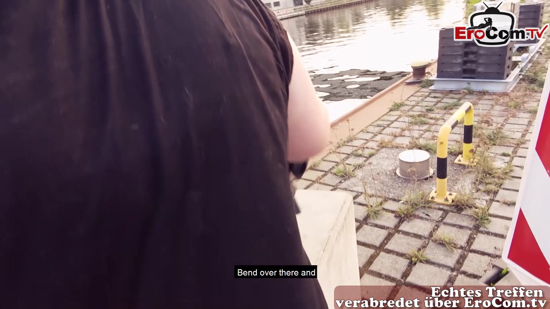 German chubby bbw teen 18+ picked up in public and fucked on street