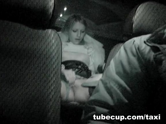 Awesome cam masturbation on taxi back seat