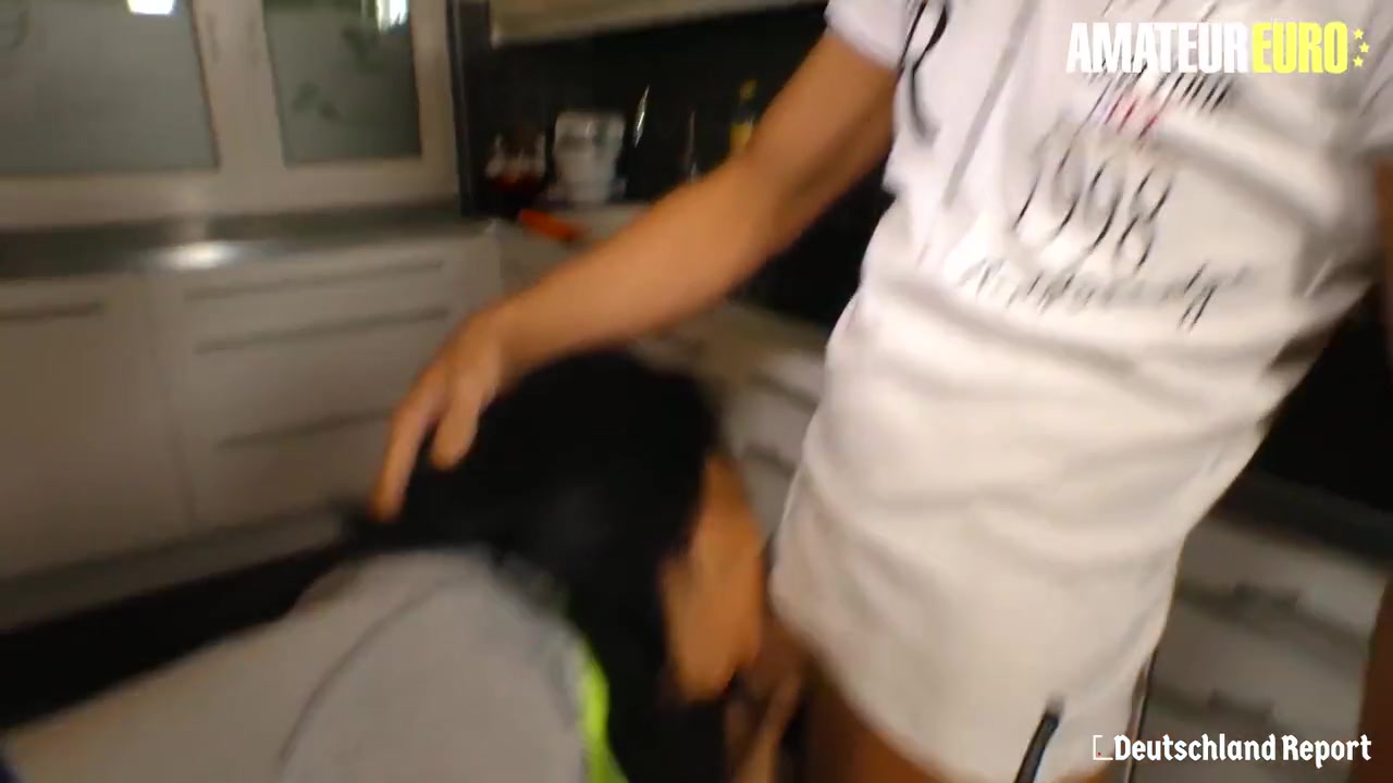 Slutty Wife Rides A Big Cock On The Kitchen Table